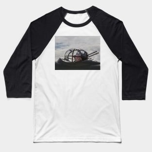 RAF Lancaster Turret Gun Baseball T-Shirt